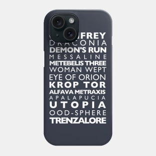 Doctor Who Subway Sign Phone Case