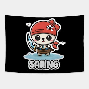 Cute Kawaii pirate Tapestry