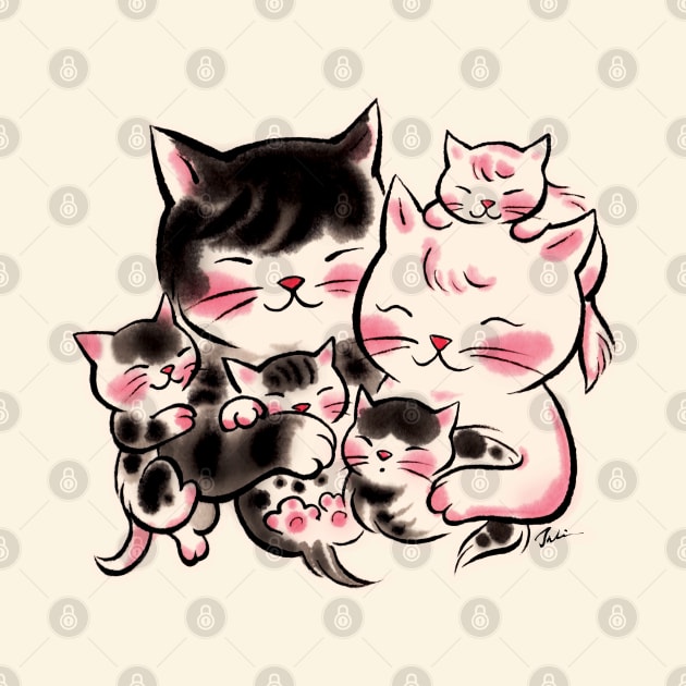 Cats family by juliewu