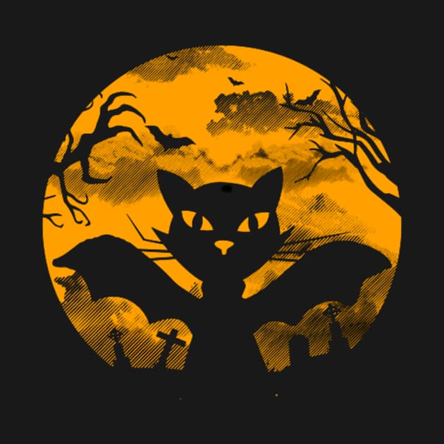 Happy halloween black cat by modo store