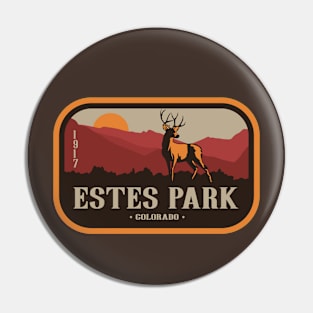 Vintage Estes Park Colorado Elk Apparel Pin