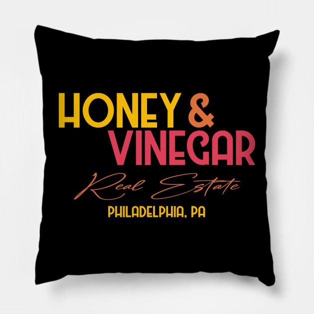 Honey and Vinegar Realty Pillow by Sunny Legends