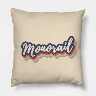 Monorail Retro Pillow