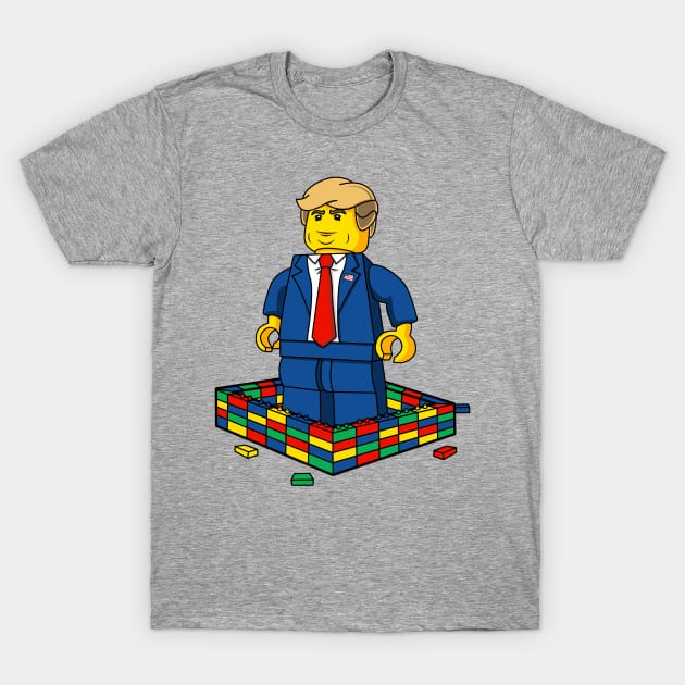 Nat Revolutionerende aritmetik Lego Donald Trump Border Wall Shirt USA Funny Lego - Lego - T-Shirt |  TeePublic