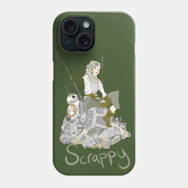 Scrappy Phone Case by Drea D. Illustrations