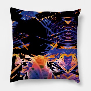 Abstract Samurai Pillow