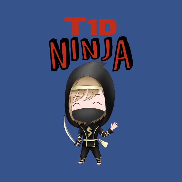 T1D Ninja - Diabetes type 1 Ladies by papillon