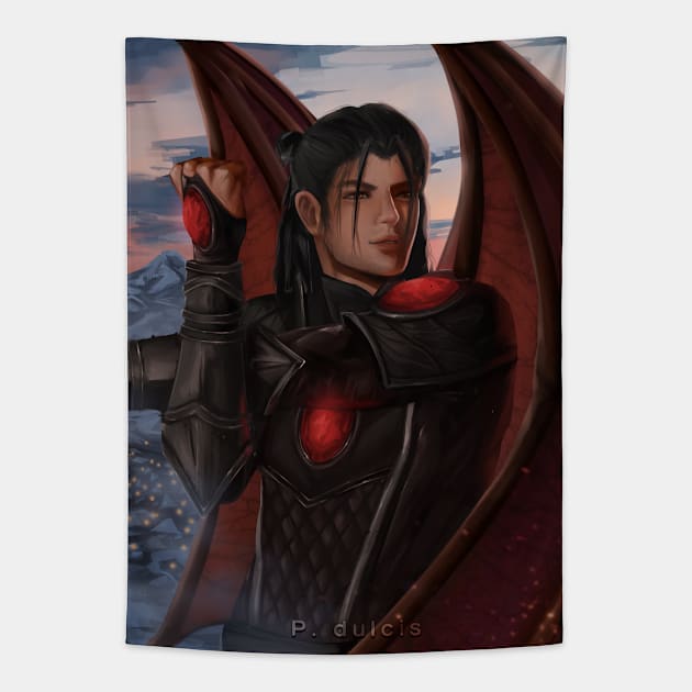 Routine  |  Cassian (ACOTAR) Tapestry by P-dulcis