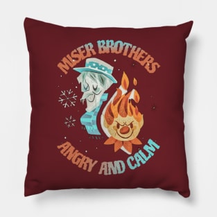 miser brothers : angry and calm Pillow