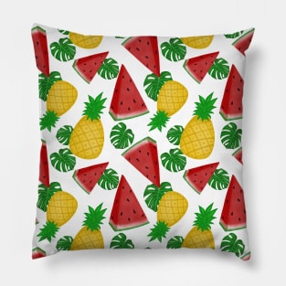 Watermelon and pineapple pattern Pillow