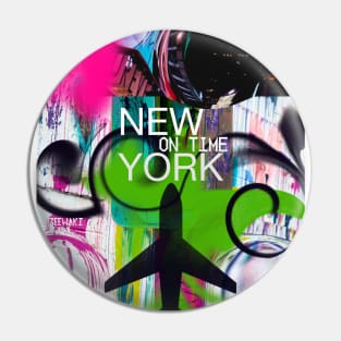 New York abstract Pin