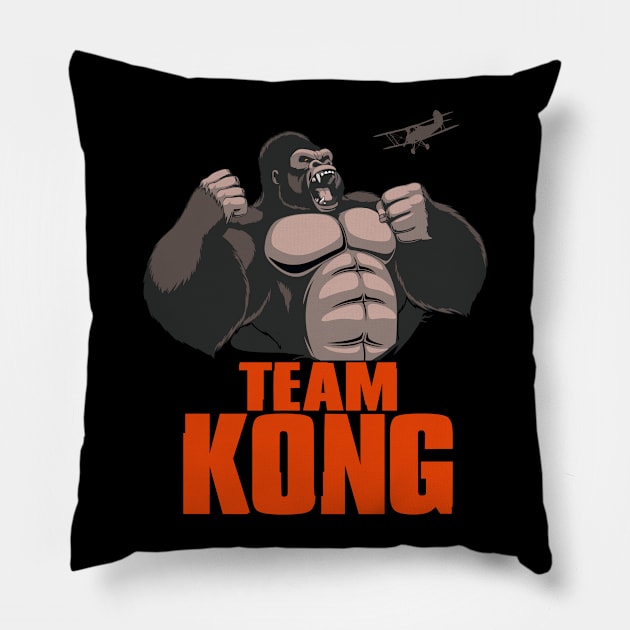 Godzilla vs Kong - Official Team Kong Neon Pillow by Pannolinno