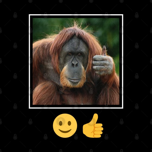 Orangutan Thumbs Up Emoji by giovanniiiii