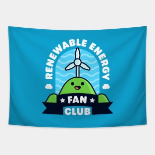 Renewable Energy Fan Club - Cute Fan Pun Tapestry