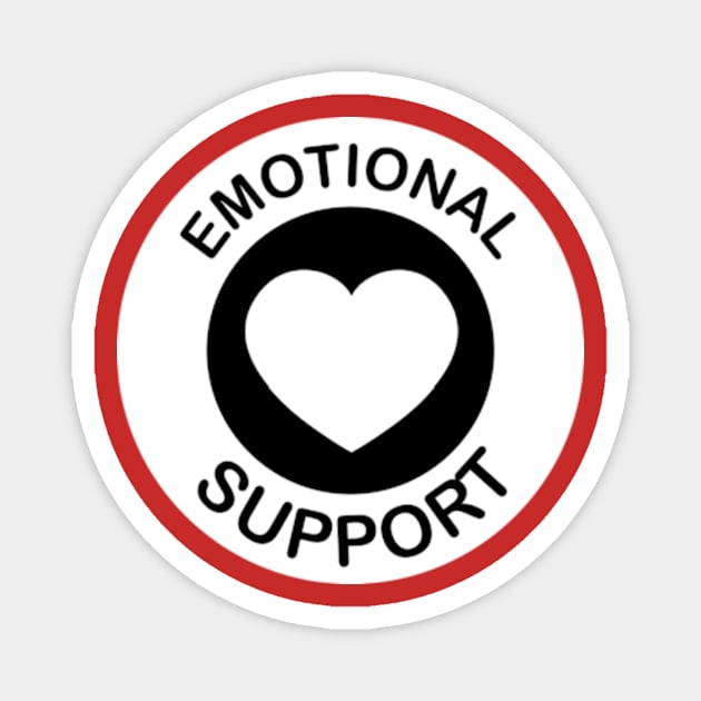 Emotional Support Animal - Heart Magnet by JadedOddity