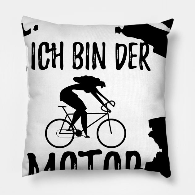 E-Bike Bike MTB Mountain Bike Pillow by Johnny_Sk3tch