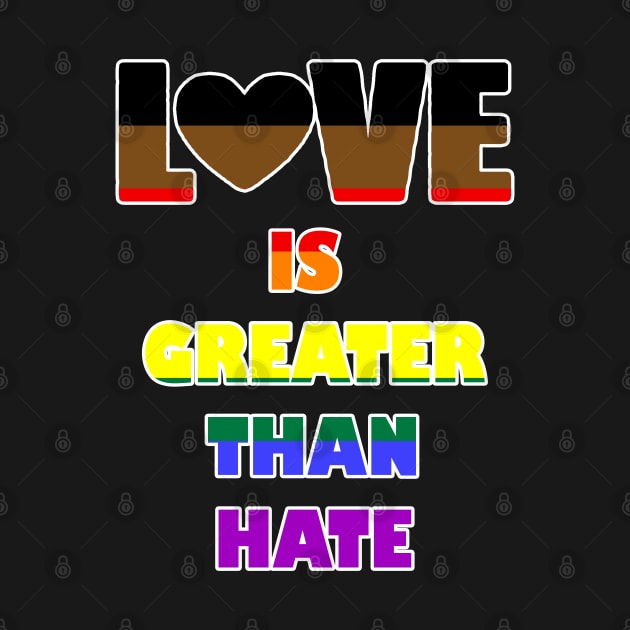 Love Is Greater Than Hate (Philly Pride) by Zogar77