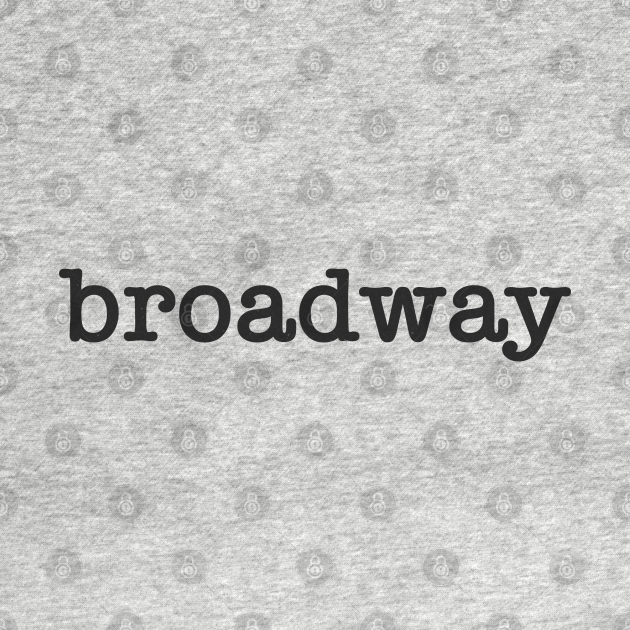 Discover Broadway newsprint - Broadway - T-Shirt