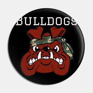 Bulldog camo Pin