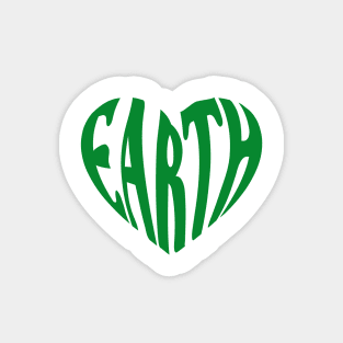 Earth love, green heart Magnet