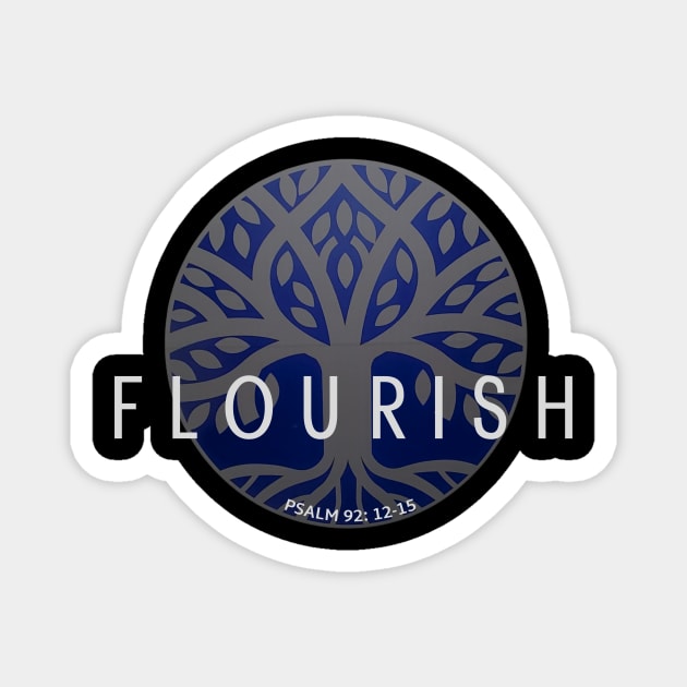 Flourish (for darker shirts) Magnet by AmyNMann