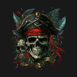 Pirate Captain Skull T-Shirt