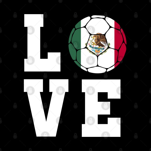 Mexico Football Love by footballomatic