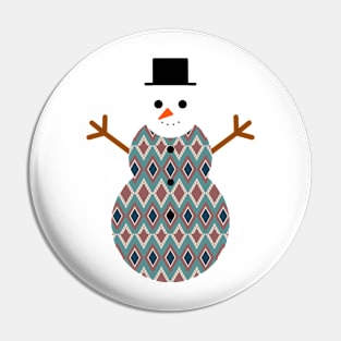 snowman Diamond t-shirt Pin