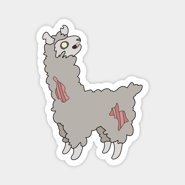 Zombie Llama Cartoon // Funny Halloween Zombie - Zombie Animals - Magnet | TeePublic Zombie Llama Cartoon // Funny Halloween Zombie - Zombie Animals - Magnet | TeePublic