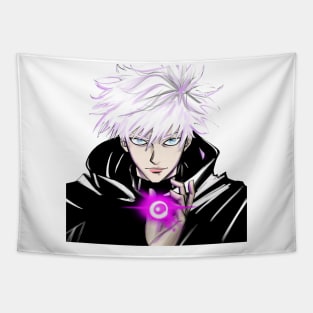 the special sorcerer boy ecopop art in shaman curse magic Tapestry