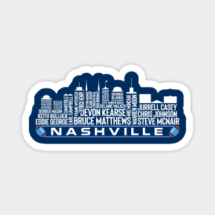 Tennessee Football Team All Time Legends, Nashville City Skyline Magnet