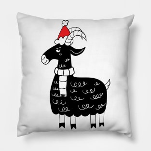 Xmas Goat T-Shirt Pillow