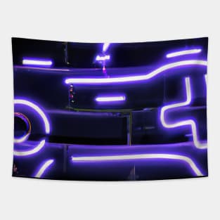 Neon Gaming Controller for Gamer Tapestry