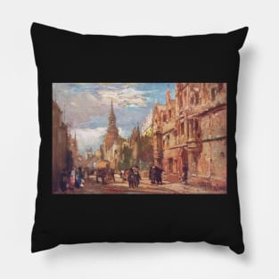 All Souls College & High Street, Oxford in the 1900s Pillow