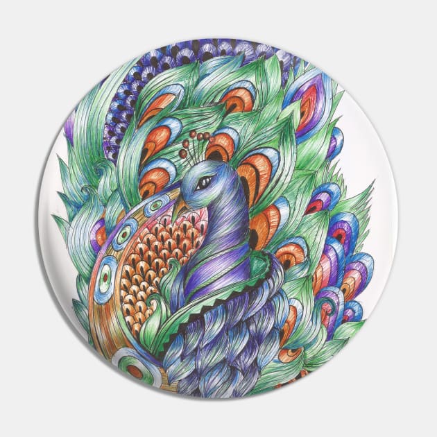 peacock design Pin by Sangeetacs