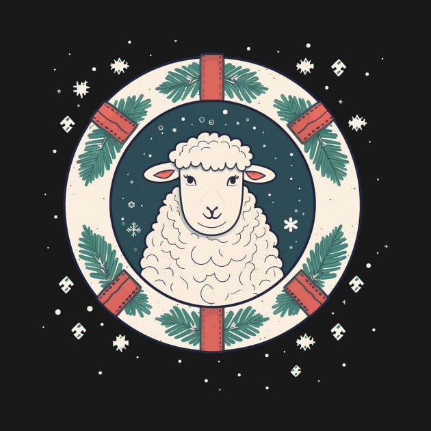 Sheep in Ornament, Love Farm Animals by dukito