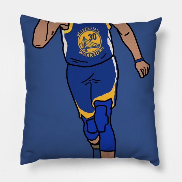 Steph Curry Golden State Warriors NBA Pillow by xavierjfong