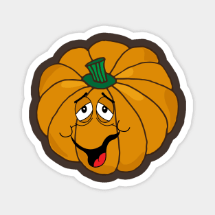 Funny Drunk Halloween Pumpkin Magnet