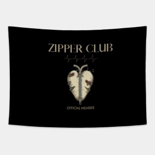 ZIPPER CLUB, heart transplant, open heart surgery Tapestry