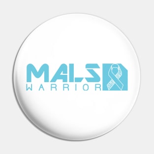 Median Arcuate Ligament Syndrome MALS Warrior (Teal Wide) Pin