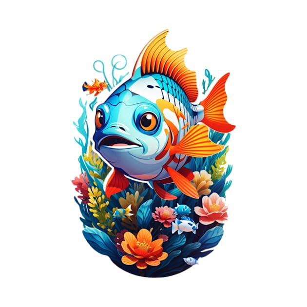 fish natural art ilustrator by Ardins