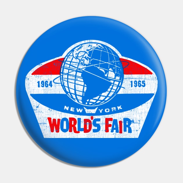 New York World's Fair -- Retro Style Pin by DrumRollDesigns