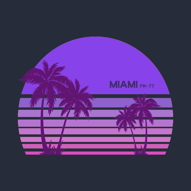 Synthwave - Miami FM-77 by Acka01