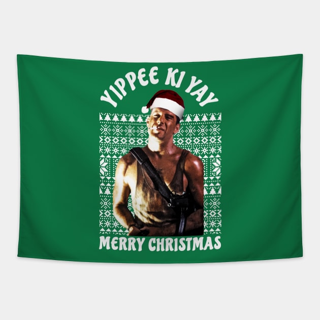 Yippee Ki Yay - die hard Tapestry by mnd_Ξkh0s