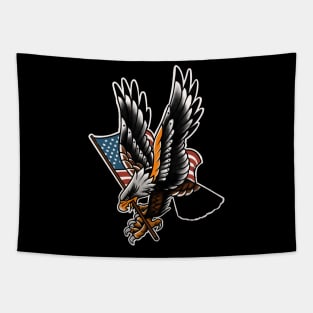 American flag eagle Tapestry