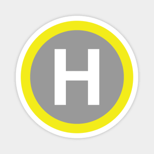 Helipad Sign Magnet