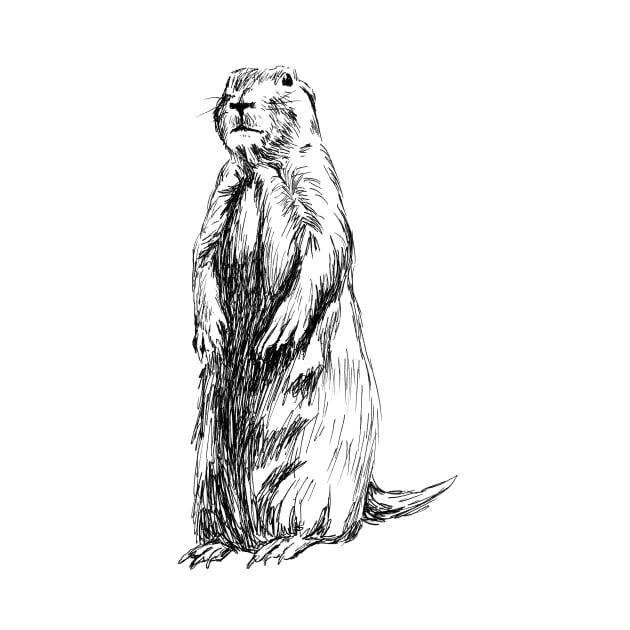 Groundhog Print by rachelsfinelines