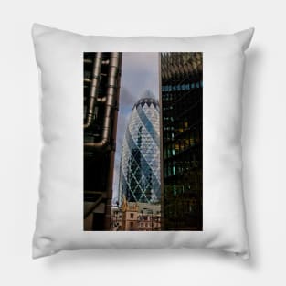 30 St Mary Axe The Gherkin London England Pillow