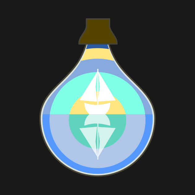 Ship in a glass bottle by cocodes