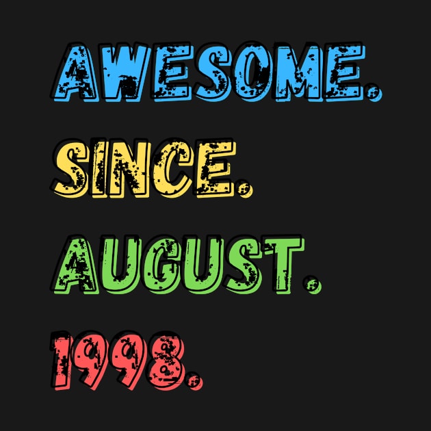Awesome. Since. August. 1998.  Shirt by LBAM, LLC